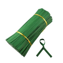 Biodegradable Double Wire Green Paper Bind Twist Ties