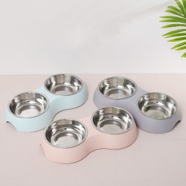 Pet Stainless Steel Double Bowl