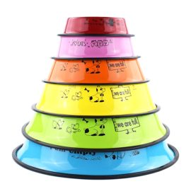 Stainless Steel Colorful Pet Bowls