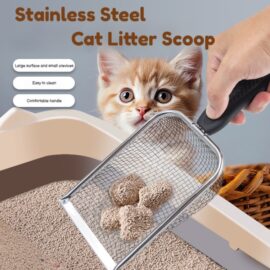 Pet Cleaning Stainless Steel Litter Shovel